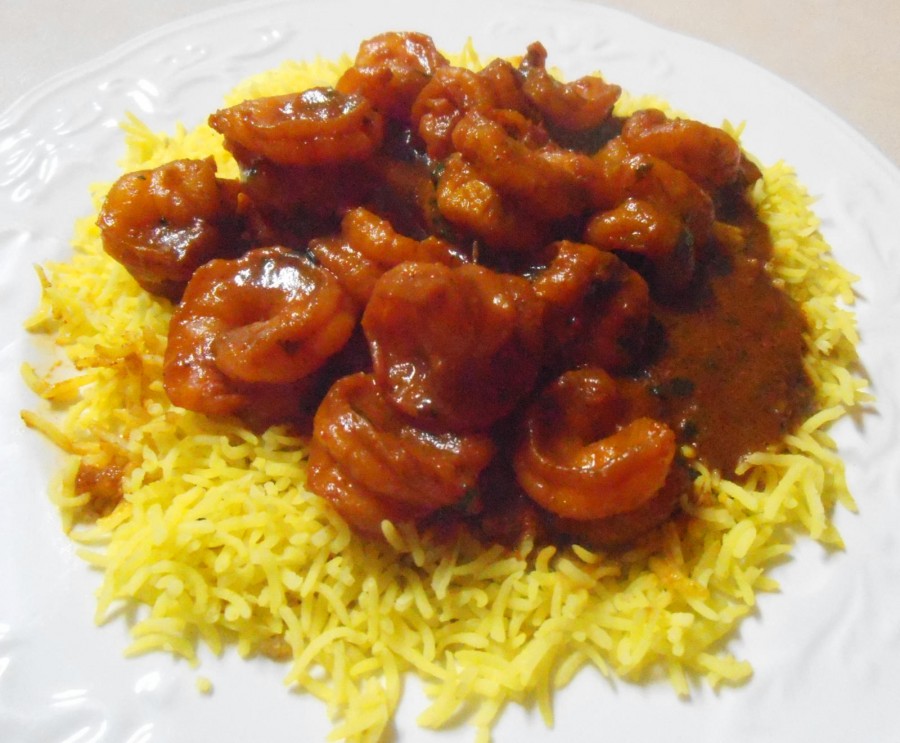 King Prawn Madras (medium hot)