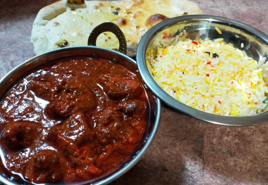 Chicken Tikka Masala, Pilau Rice &amp; Naan