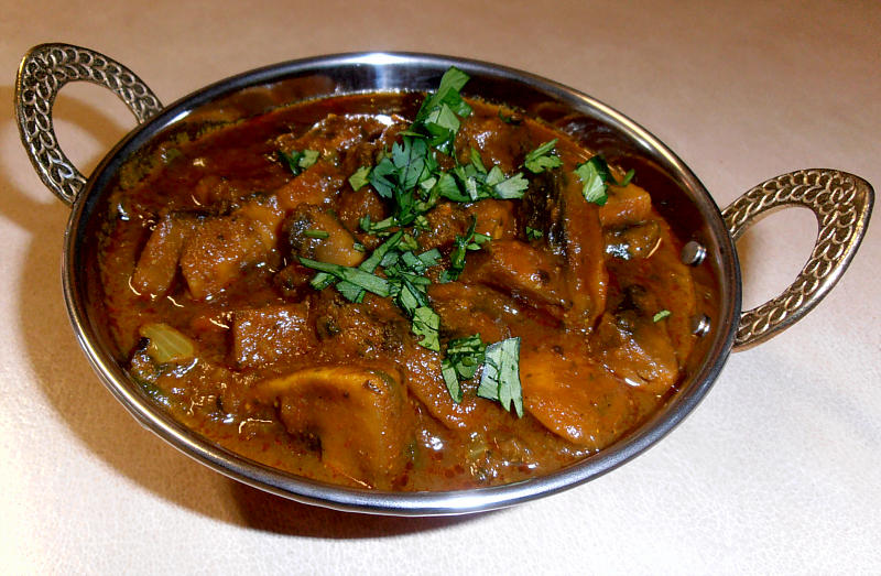 mushroom bhaji