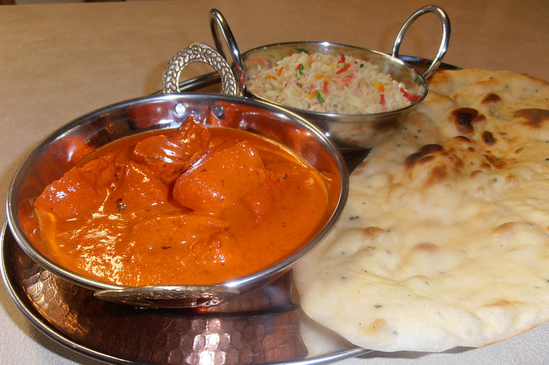 Butter Chicken, Pilau Rice &amp; Naan