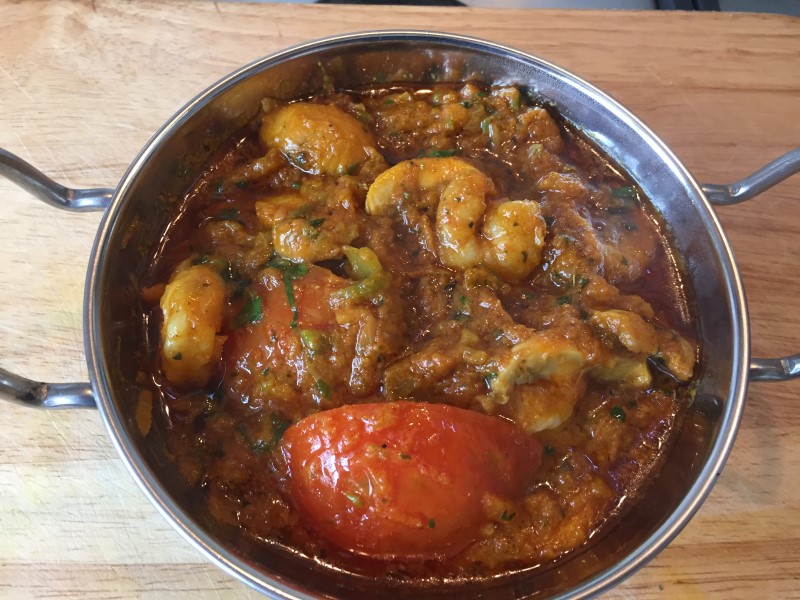 King Prawn &amp; Mushroom Bhuna (rshome123)