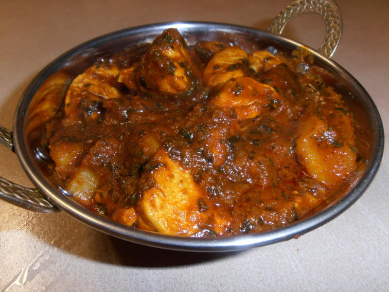 Chicken Saag Aloo