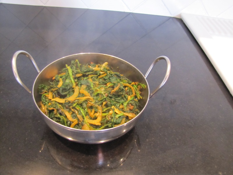 Finished Saag Bhaji