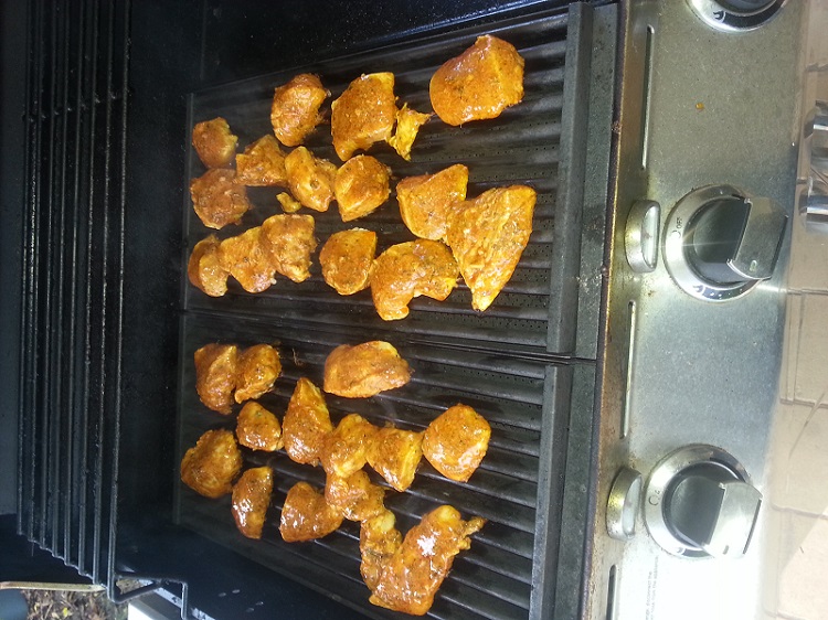 Chicken Tikka cooking