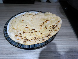 First Naan hot off the press