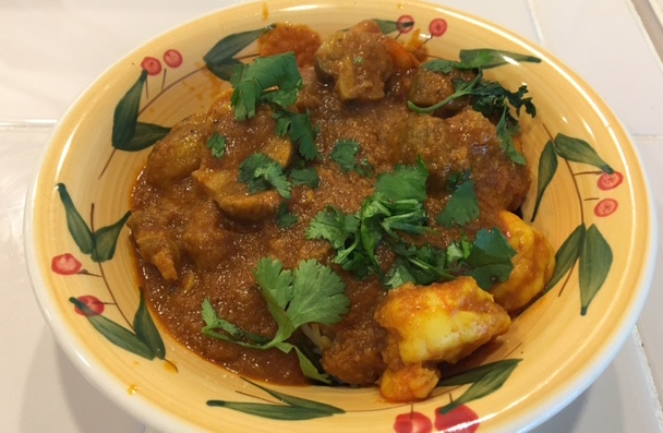 Prawn and Mushroom Madras