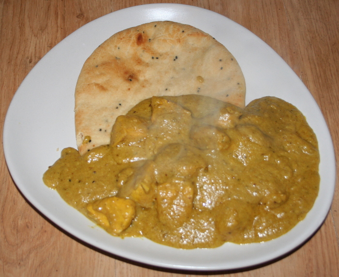 Final dish - with mandatory supermarket naan